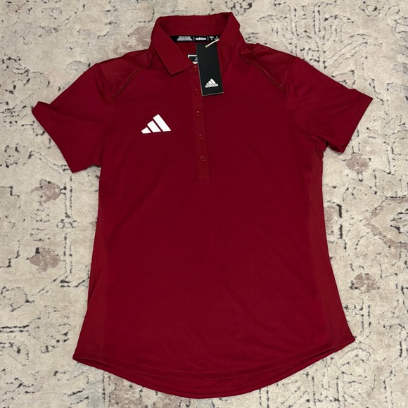 adidas Tops - Adidas Burgundy Classic Polo IB2513 Women’s Size: Small